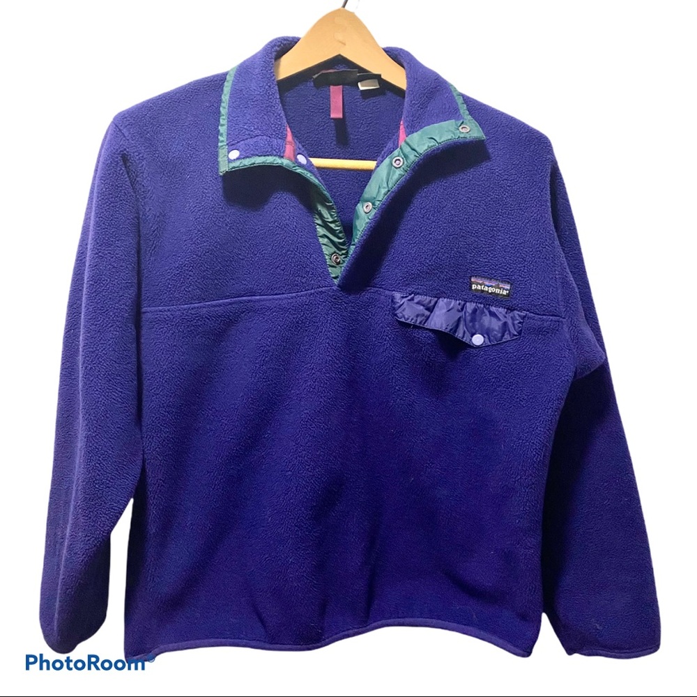 RARE 90’s Vintage Purple Patagonia Synchilla Jacket S